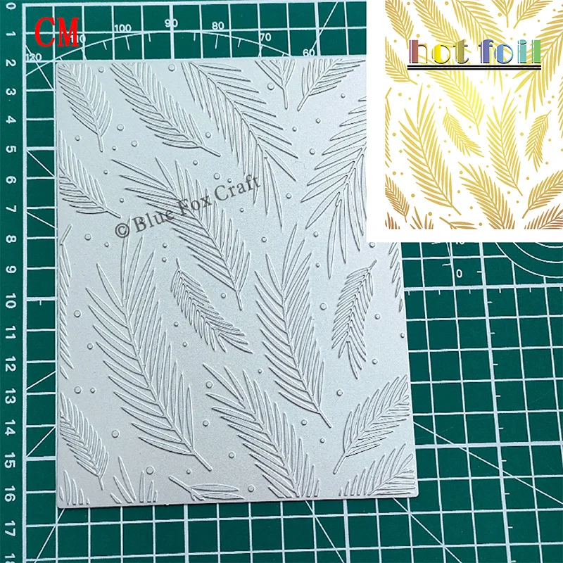 2024 New Hot Foil Board Leaf Series Frame Background Card Process Metal Cutting Mold Used For Paper Cutting Process And Card Mak