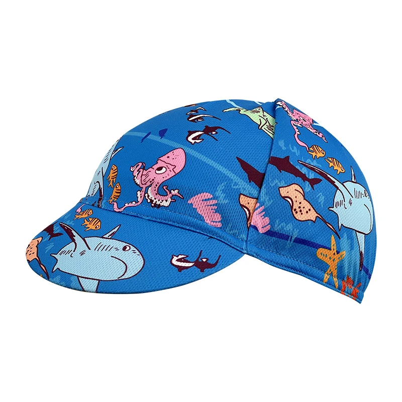 New Classical Marine animal motifs Cycling Caps Poliester Topi Sepeda Menyerap hot Popular