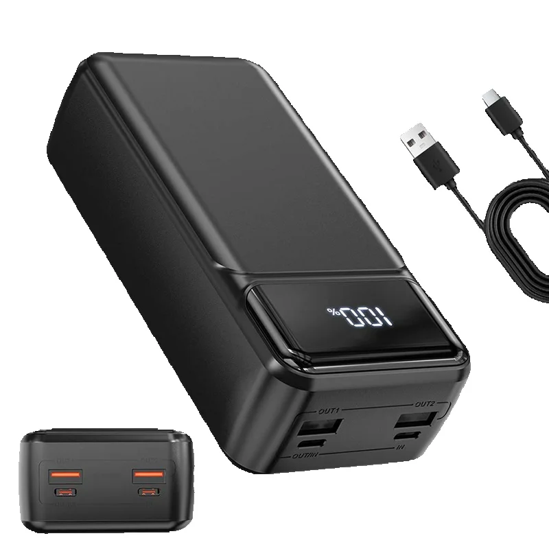 Hganus 50000mAh 22.5W Powerbank Schnellladung Externer Akku Größere Kapazität Extra Großer Akku Wiederaufladbare Schnellladestation Für iPhone Xiaomi Samsung iPad