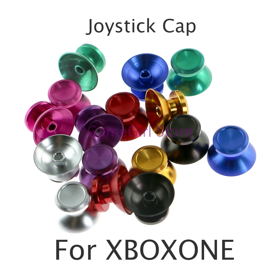 

20pcs=10pairs Aluminum Metal Analog Thumbstick Joystick Cap for Xbox One PS4 Game Controller Replacement