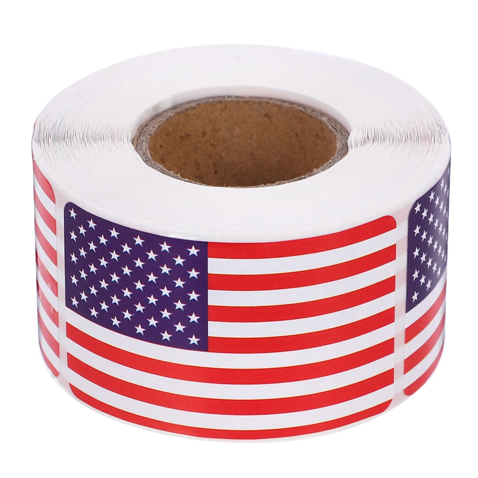 

1 Roll Usa Flag Sticker Pack Paper Based Adhesive Decals Perfect for Laptop Water Bottle Car Suitcase Journal Planner Scrapbook