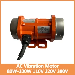 AC Vibration Motor Aluminum Alloy Concrete Vibrator 80W-100W Single-phase Three-phase Adjustable Speed 110V 220V 380V Vibrator