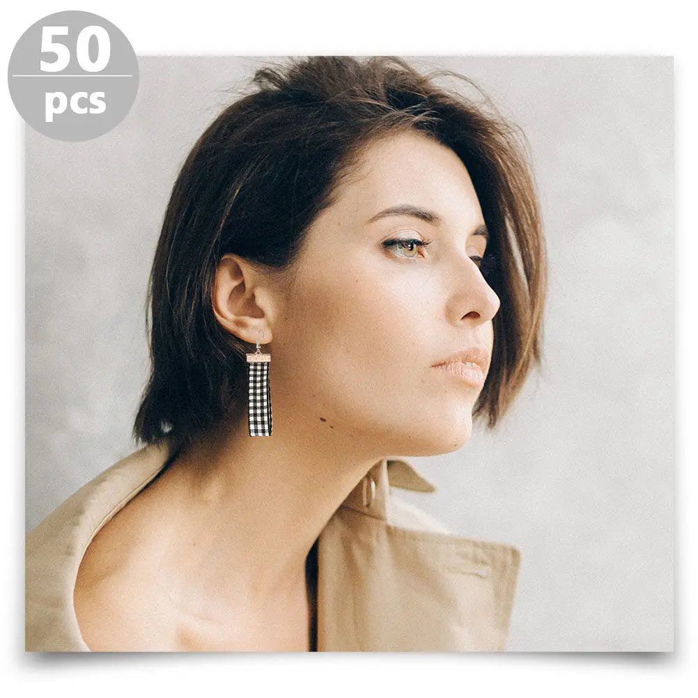 

50 шт. зажимов для украшений, 10 мм, медные плоские проволочные фиксаторы для лент, кружев и ниток, зажимы для концов лент