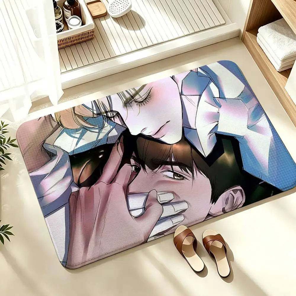 COOL Manga C-Codename Anastasia  Soft Absorbent Decorative Floor Mat for Bathroom Entryway Living Room