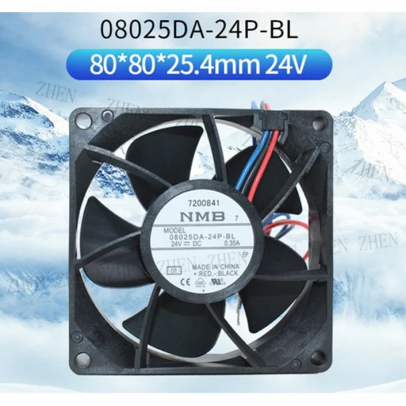

Y 1 Pc. New 08025DA-24P-BL Cooling Fan 8025 DC24V 0.35A 8CM 3Pin