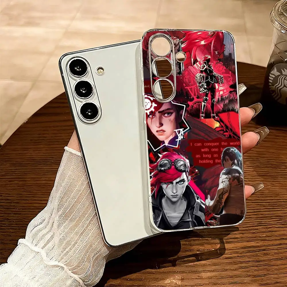 

A-Arcane hot game Vi-i Phone Case Transparent Silicone Soft For SamsungA10,12,20,21S,30,31,40,50,51,52,70,71