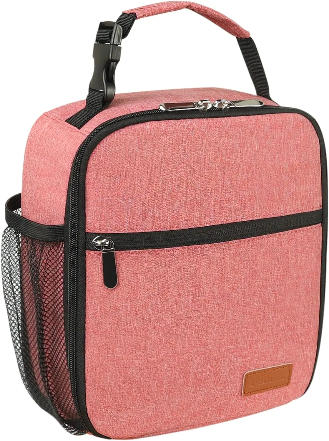 

Lunch Box for Men Women Adults Small Lunch Bag for Office Work Picnic - Reusable Portable Lunchbox, Pink