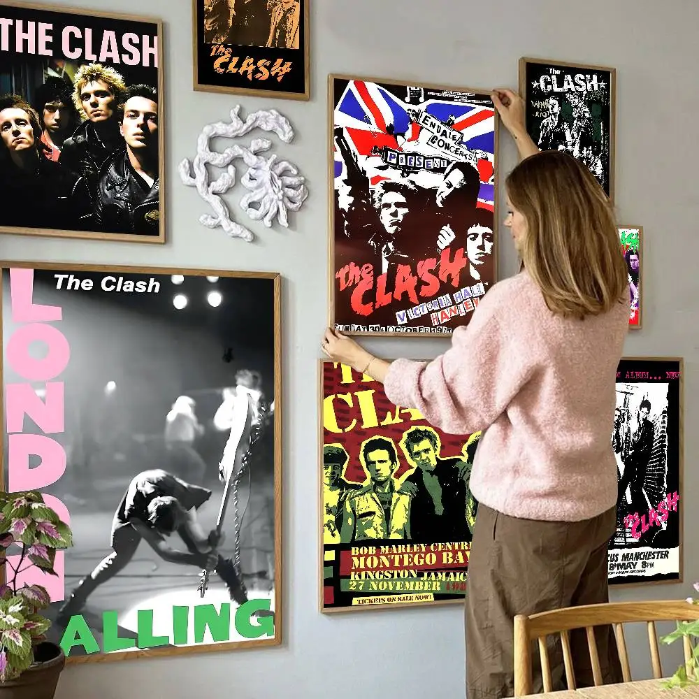 Clash The Band Whitepaper Classic Vintage Posters Whitepaper Prints Posters Artwork Kawaii Room Decor