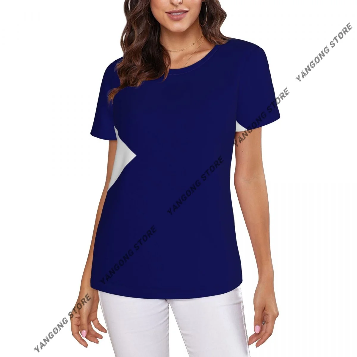 T Shirt Women Commander In Chief At Sea Tee Shirt Casual Round Neck Short Sleeve Streetwear Female T-Shirt