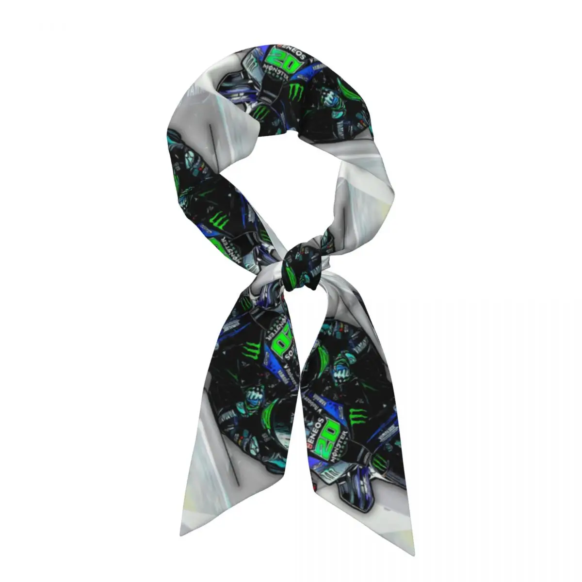 Fabio Quartararo French Motorcycle Racer Women Long Narrow Scarf Soft Skinny Scarf Multi-use Neck Head Wrap for