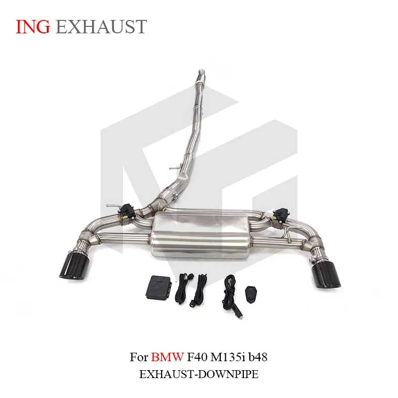 ING Stainless Steel Exhaust System Performance Catback For BMW F40 M135i b48 Valve Muffler