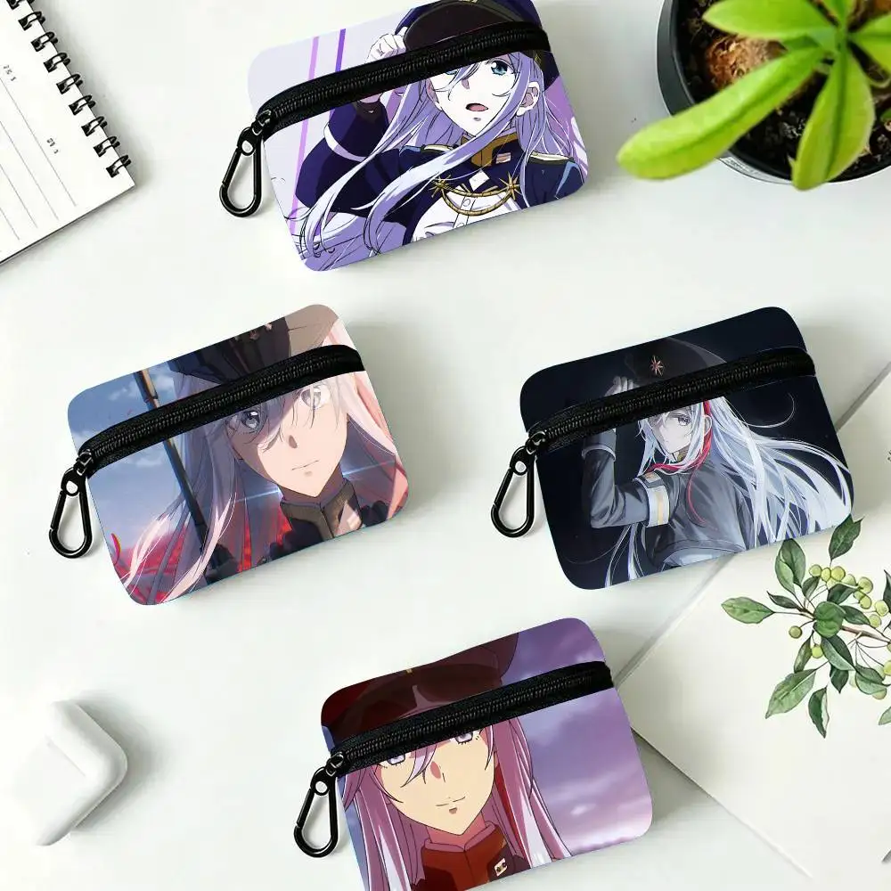 Vladilena Milize Animation Eight Six Oxford Fabric Wallet With Zipper Hanging Multifunctional Bag For Credit Cards Keys Coins