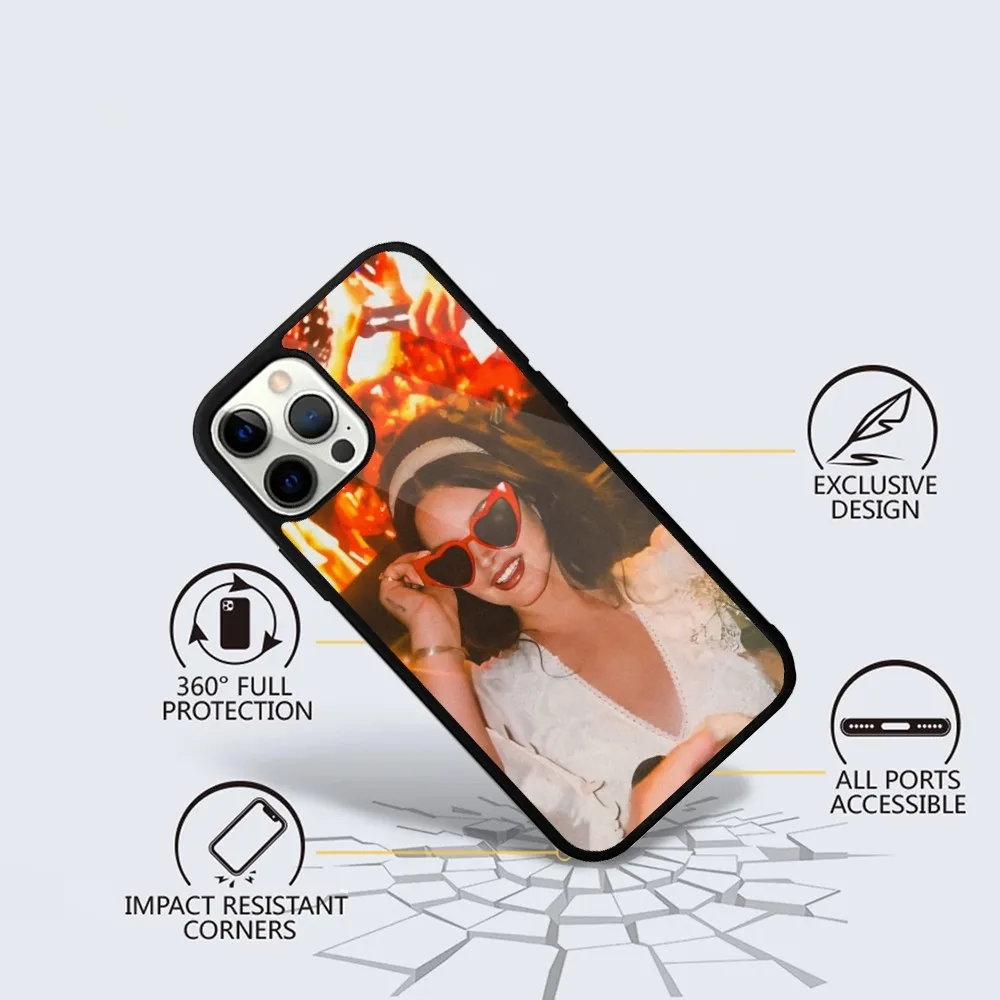 Singer L-Lana Del Rey Phone Case For iPhone 16,15,14,13,12,11,Plus,Pro,Max Mini Magsafe Magnetic Wireless Charging