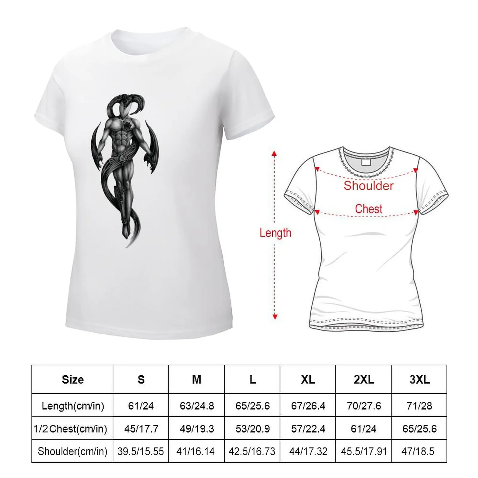 Dragon Age, demon T-shirt aesthetic clothes plus size tops Woman clothing