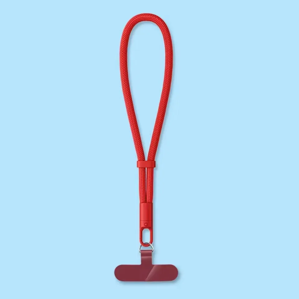 Tragbare Hand-Handgelenkbänder aus Nylon, buntes Anti-Fall-Lanyard mit Tether-Tabs, abnehmbarer Schnur-Clip zum Aufhängen von Mobiltelefonen