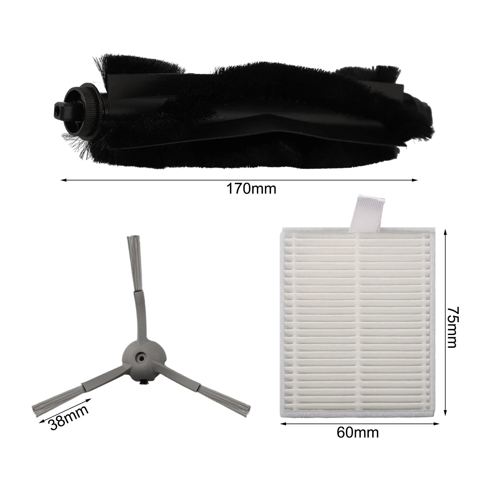 

Home Cleaning Robot Vacuum Maintenance Robot Vacuum Replacement Kit Tool-Free Installation User-Friendly Cleaning Tool