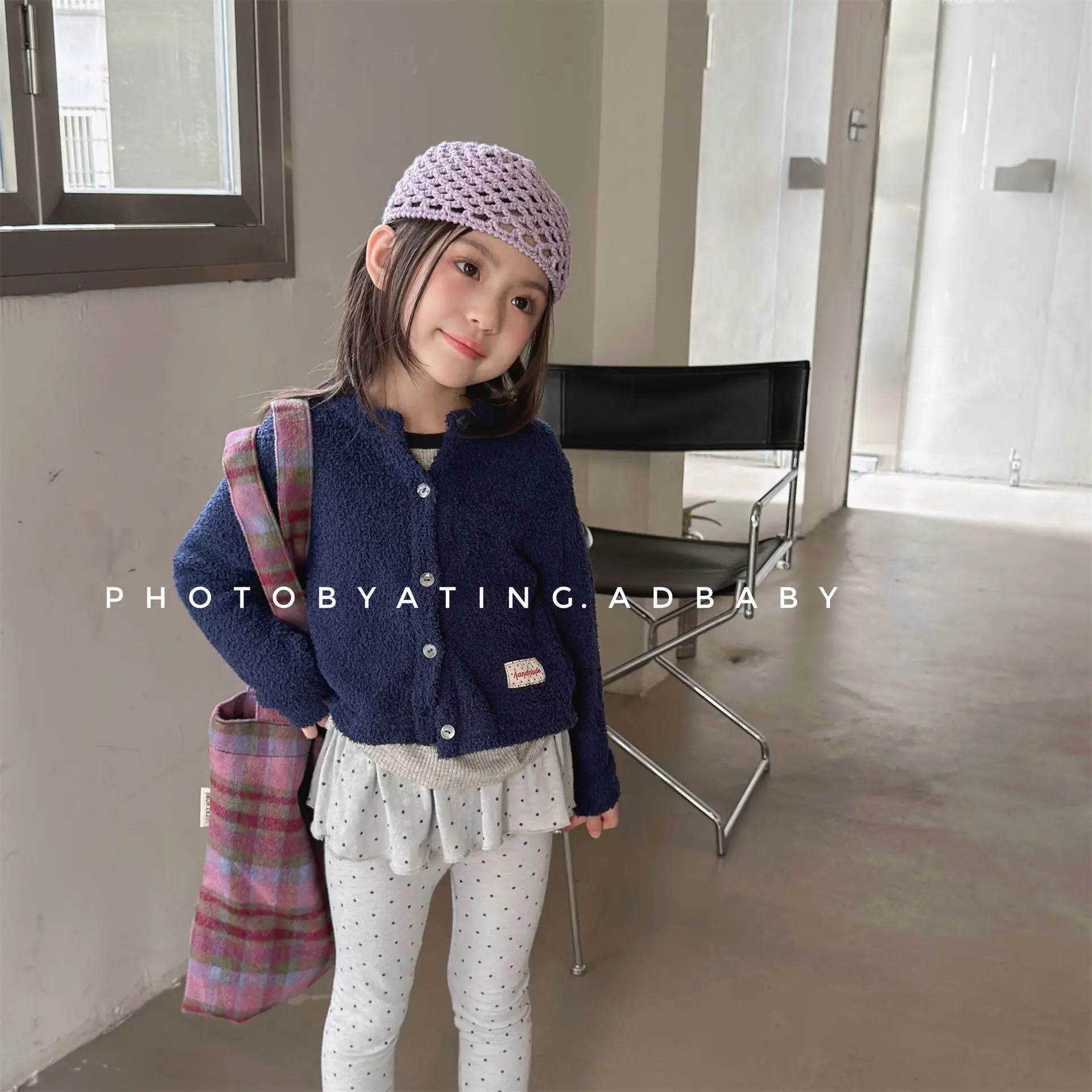 2026 Autumn New Children Long Sleeve Casual Coat Fashion Girls Loose Sweater Cardigan Baby Solid Jacket Kids Clothes 3