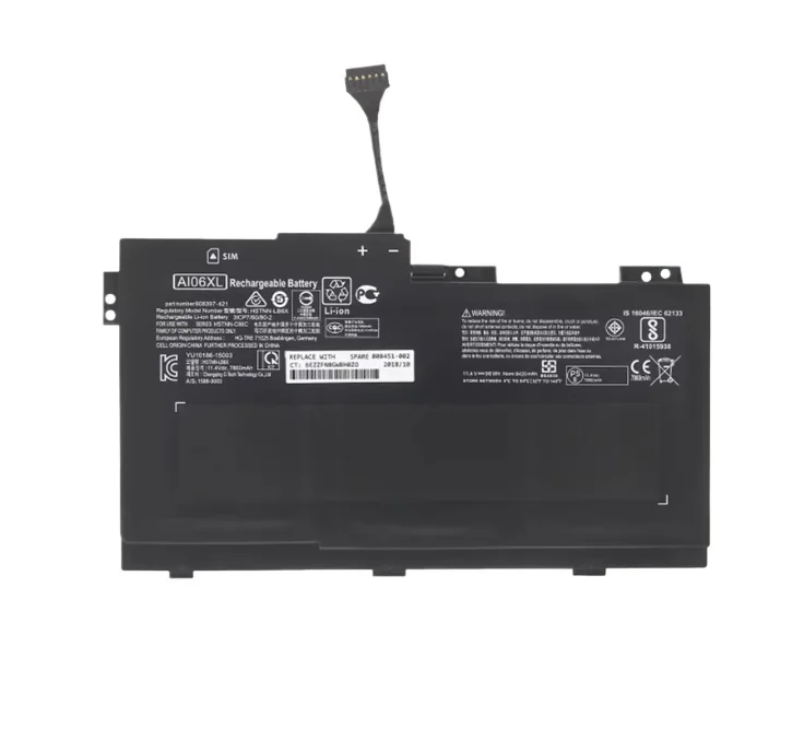 

Ai06xl for hp zbook 17 g3 hstnn-lb6x 808451-002 laptop battery 4300mah