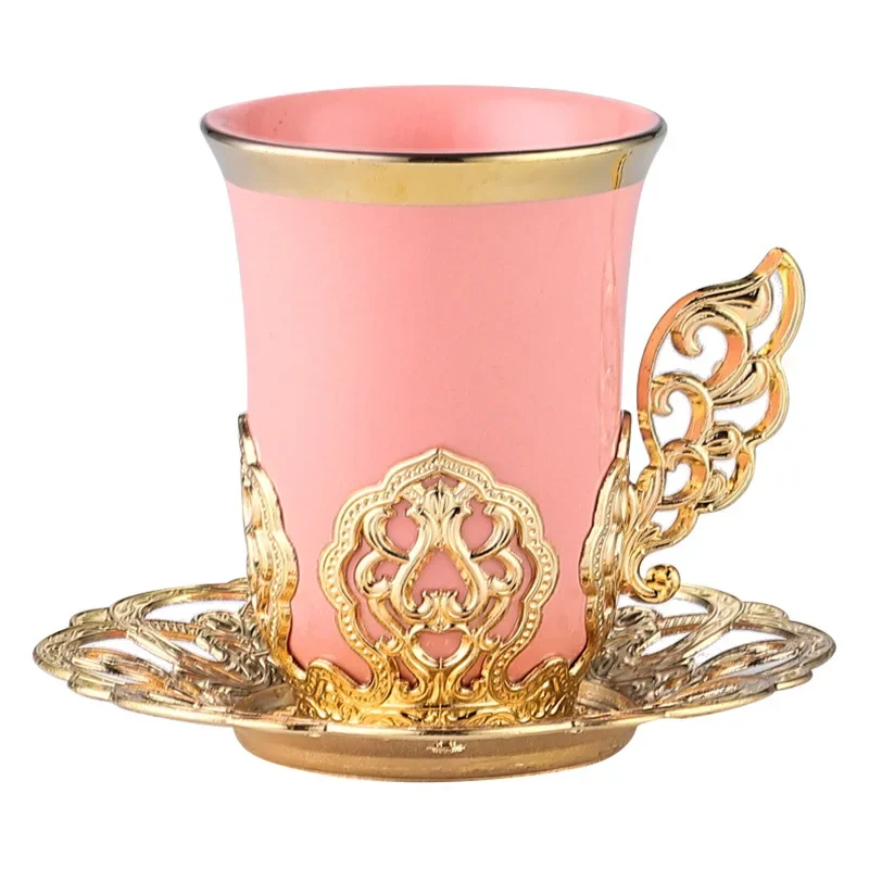 Juego de tazas y platos nórdicos Phnom Penh, juego de tazas y platos de cerámica simples y modernos, seis tazas y seis platos.