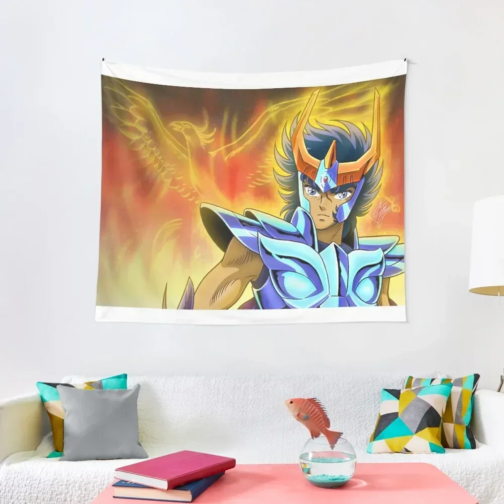 

Saint Seiya Knights of the Zodiac Ikki Phoenix Tapestry Home Decoration Wallpaper Bedroom Art Mural Tapestry