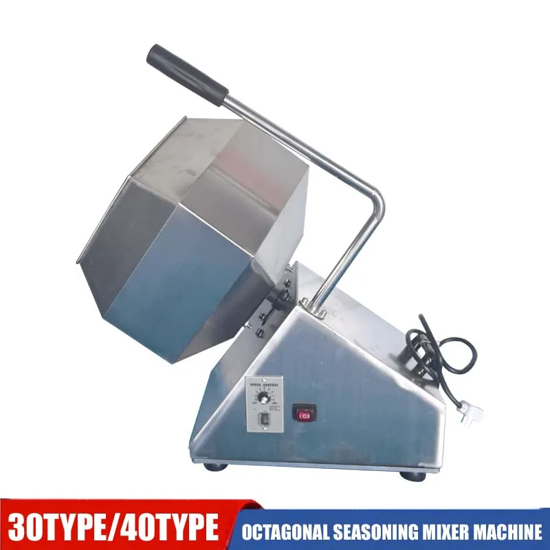 

Stainless Steel Octagonal Mixing Machine Small Food Spicy Strips Mixing Bucket Feed Marinated Chicken Seasoning Coating Machine