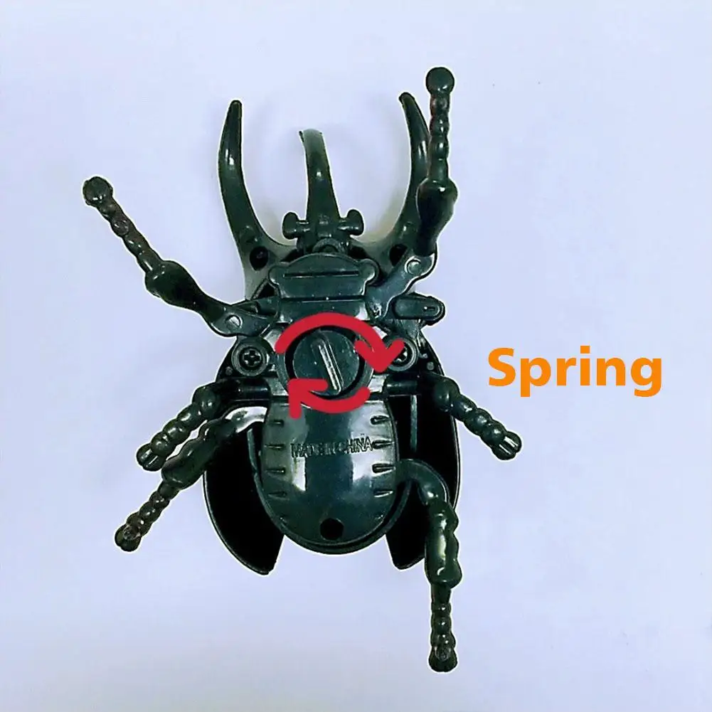 Wind Up Beetle Model Toys Fake Realistic Insect Figures Collection Clockwork Toy Science Educational Learning Toys for Kids