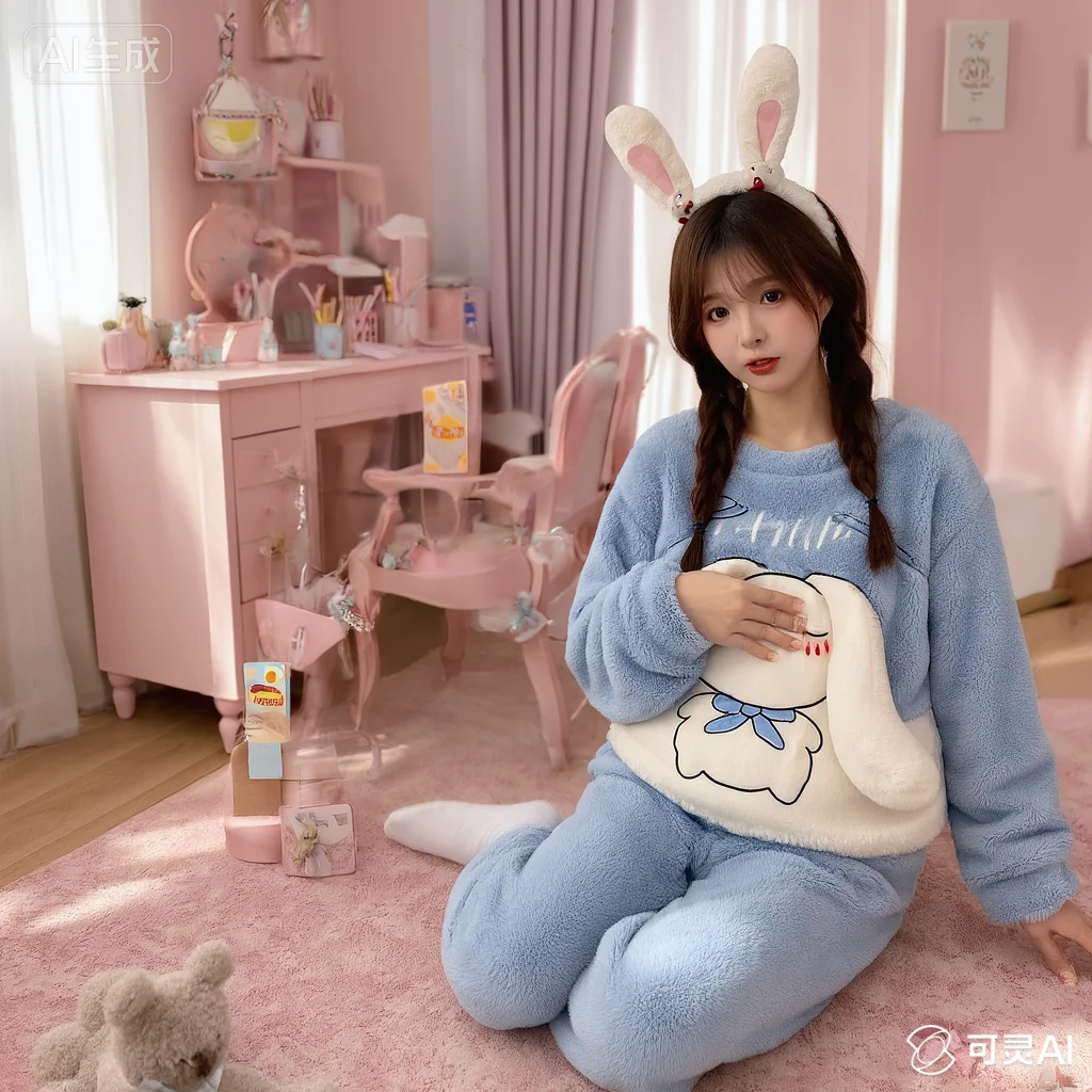 

Sanrio удобные свежие пижамы Kawaii Cinnamoroll с героями мультфильмов, милый комплект с длинными рукавами, мягкий милый весенне-осенний комплект для сна вдома