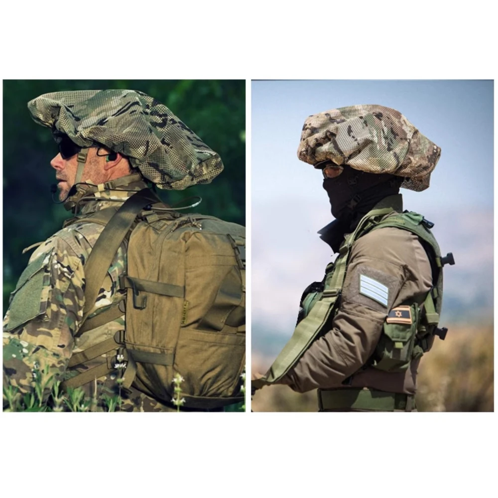 Outdoor verstellbare Helmabdeckung für Mitznefet Helm Jagd Cs Helm Concealment Cat – Detail 8