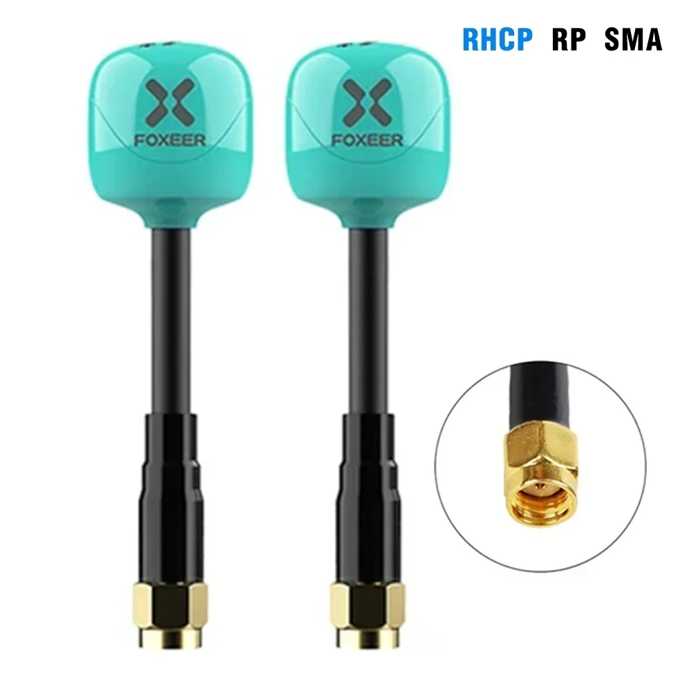 FOXEER FPV Antenna Lollipop 4 Plus 4+ 2pcs 5.8G 2.6dBi Omni Mini Antenna RHCP LHCP SMA RPSMA MMCX UFL for RC FPV Racing Drone