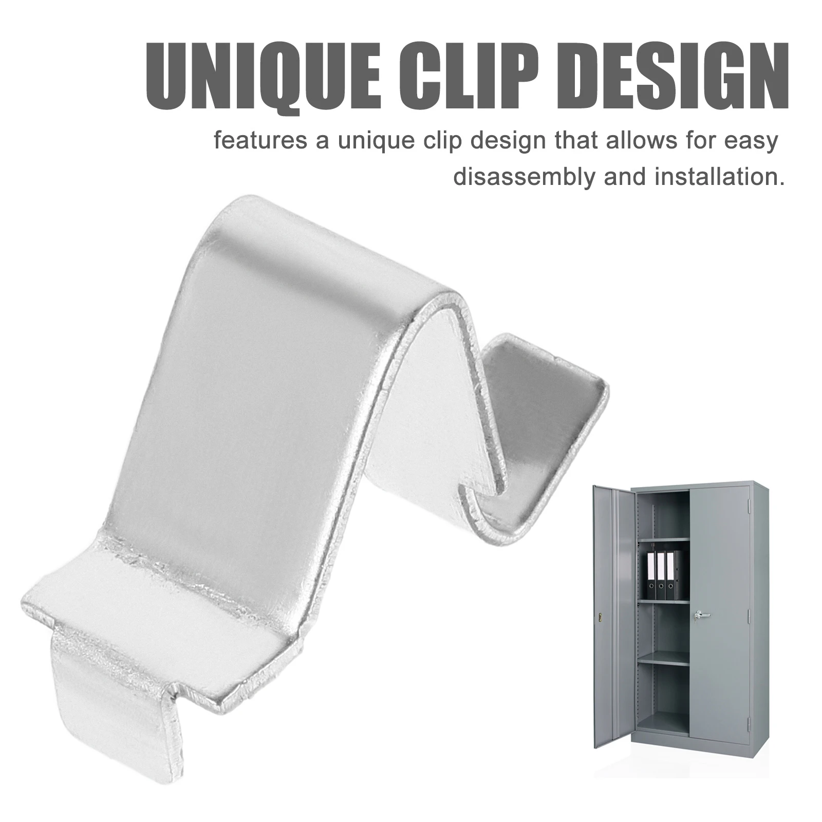 

20 Pcs File Cabinet Partition Buckle Braces Accessories Support Clips for Shelves