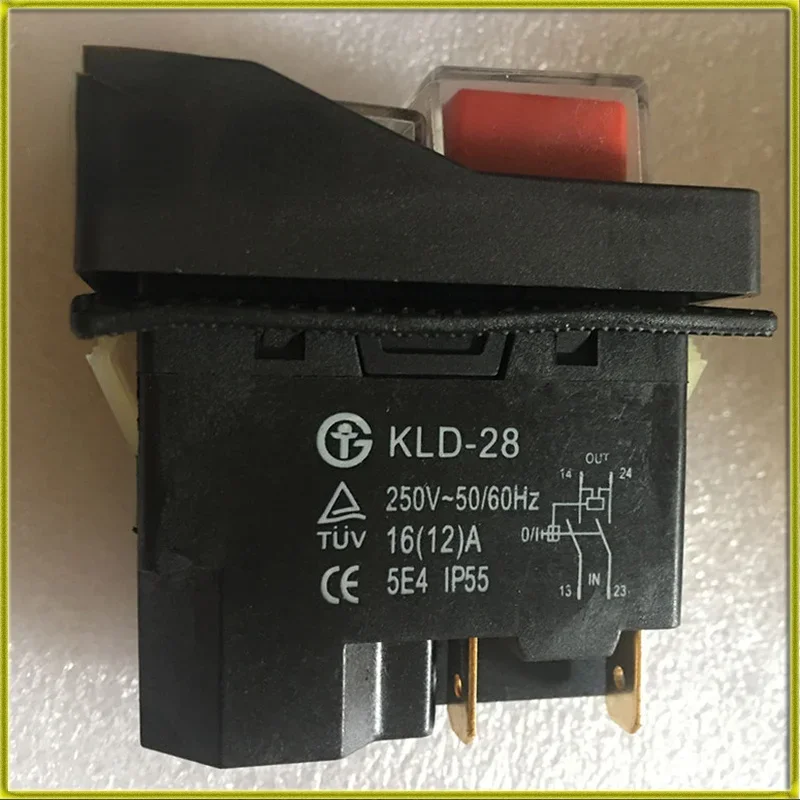 KLD-28A Meat Planer Slicer Accessories Switch CK21 Start Switch IP55 4 Pin on Off Volt Release Switch Fit for Workshop Machines