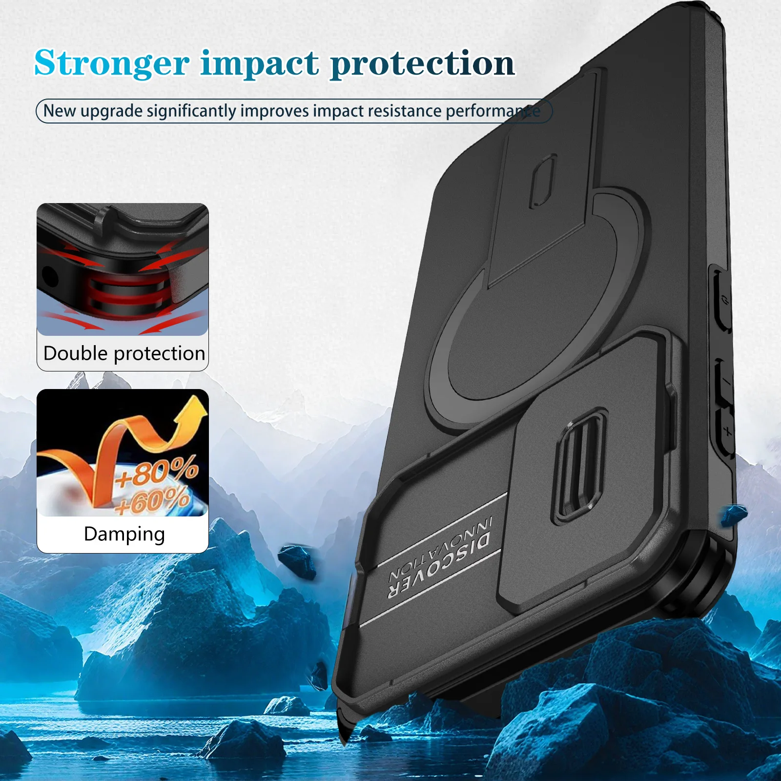 Stand Holder Mobile Phone Bag Case for Samsung Galaxy A57 5G A17 A37 A56 A36 A16 A26 A55 A15 Support Wireless Charging