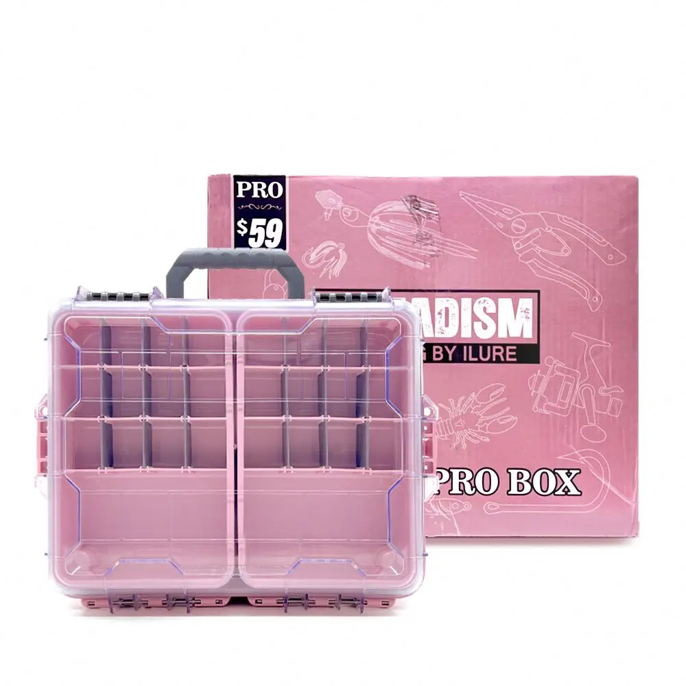 

2026 Large Capacity Double Layer Waterproof Plastic River and Lake Outdoor Fishing Storage Bag Fishing Tackle Box