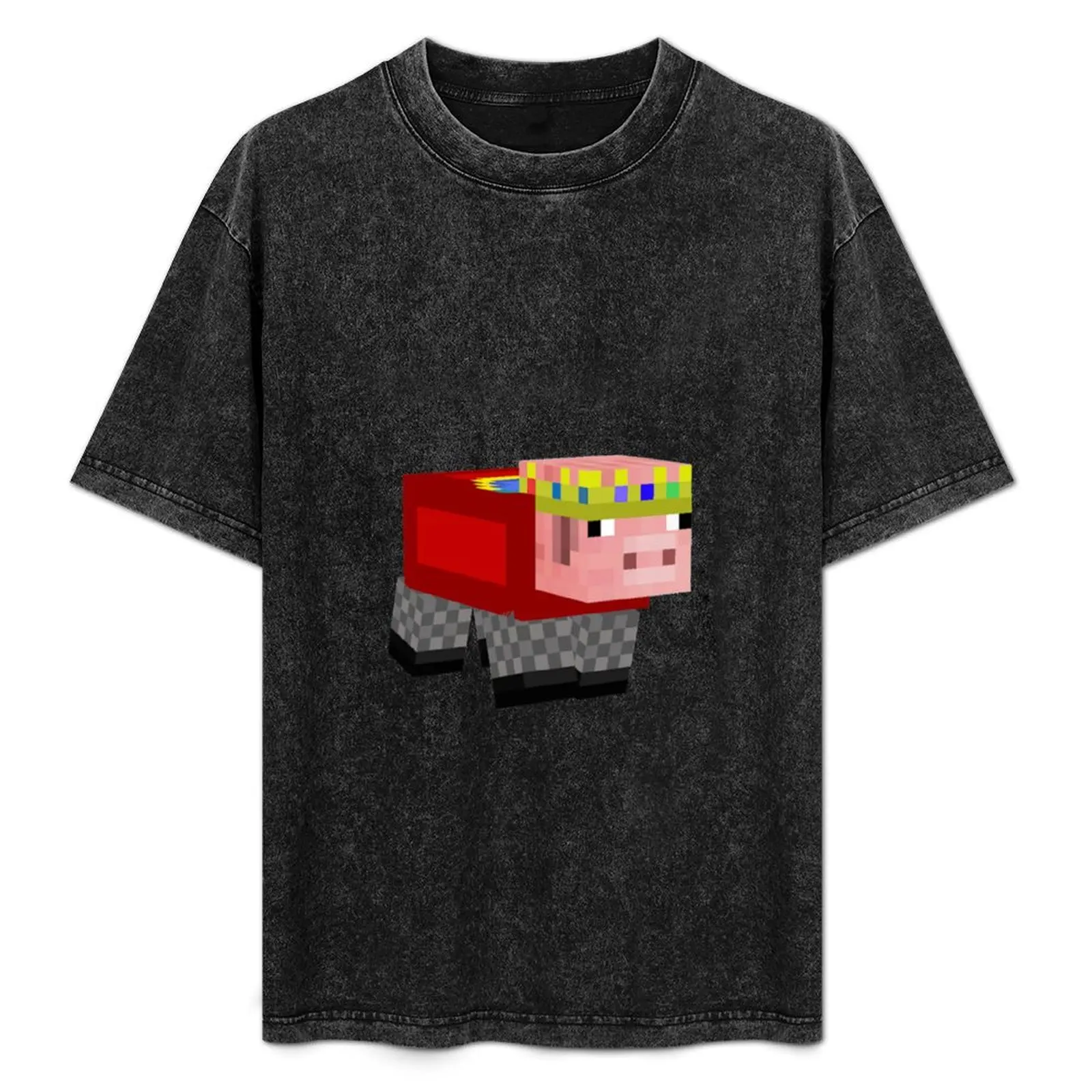 

Technoblade PIG Mask T-Shirt Lightweight Running Sports T-Shirt