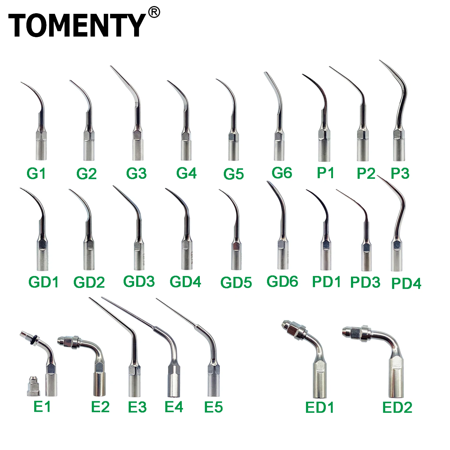 

1PC Dental Ultrasonic Scaler Tip Scaling Periodontics Endodontics Endo Perio Scaling Tips G P E fit for EMS and WOODPECKER