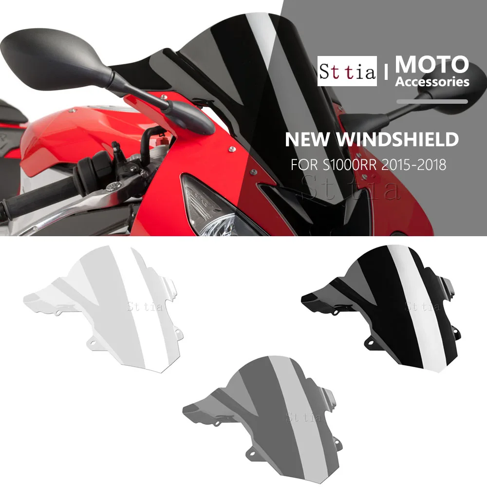 Für BMW S1000RR S1000RR 2015 2016 2017 2018 Windabweiser Bildschirm Visier Glas Motorrad bildschirm Windschutzscheibe Windschutz S1000RR