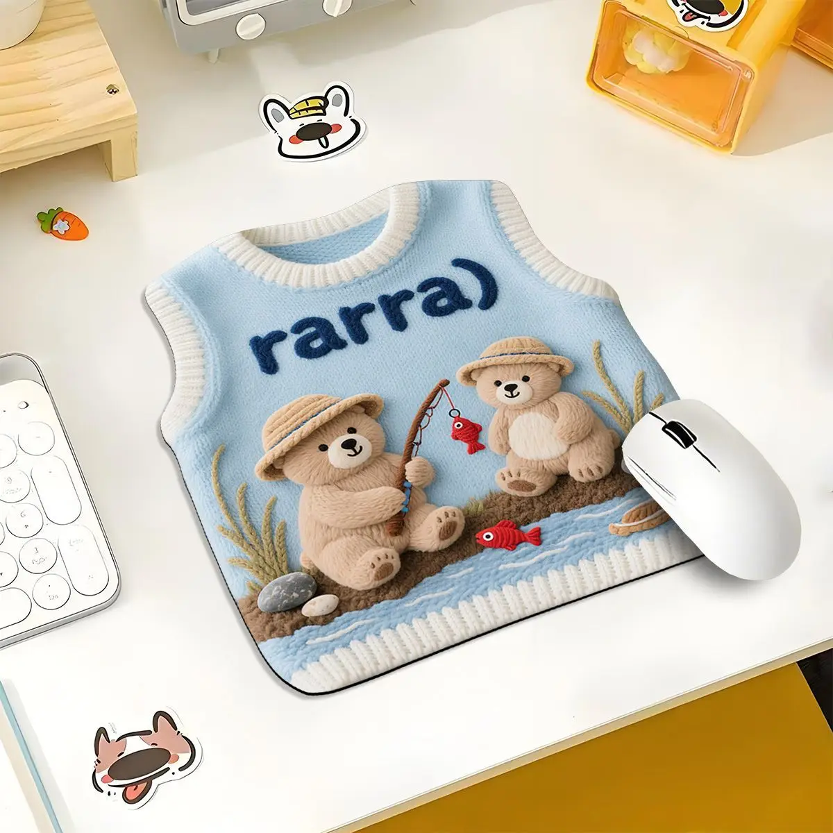 

Оригинальный милый свитер, персонализированный коврик для мыши, внешний вид высоты, портативный настольный коврик для офиса и дома, украшение рабочего стола
