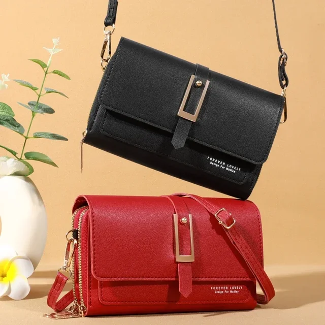 Roulens Mała torba na ramię typu crossbody dla kobiet, torby na telefony komórkowe, portfel z etui na karty, torebka i torebki