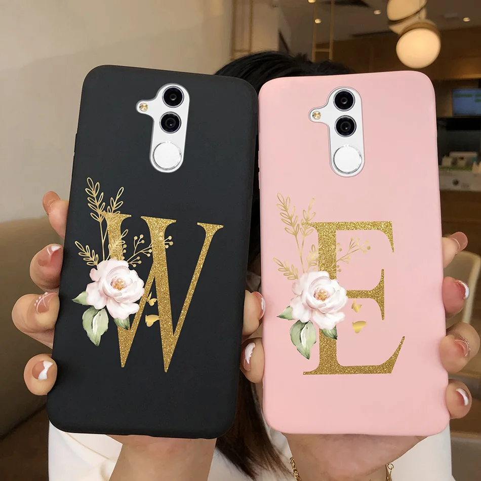 Funda blanda para Huawei Mate 20 Lite elegante letra chica teléfono de silicona Funda trasera duradera para Huawei Mate 20Lite Mate20 Lite Funda
