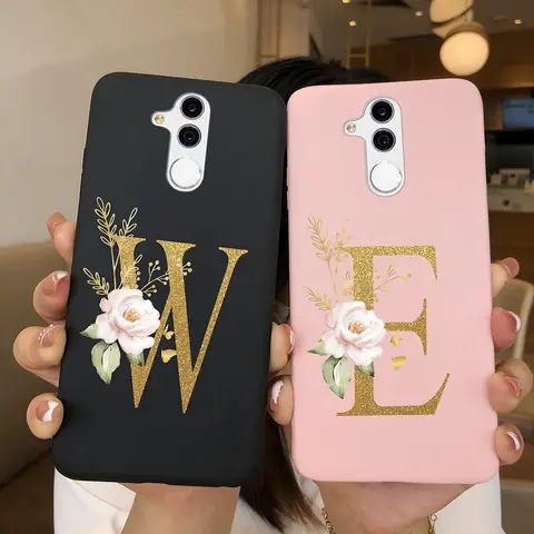Soft Case For Huawei Mate 20 Lite Elegant Letter Girl Silicone Phone Durable Back Cover For Huawei Mate 20Lite Mate20 Lite Funda