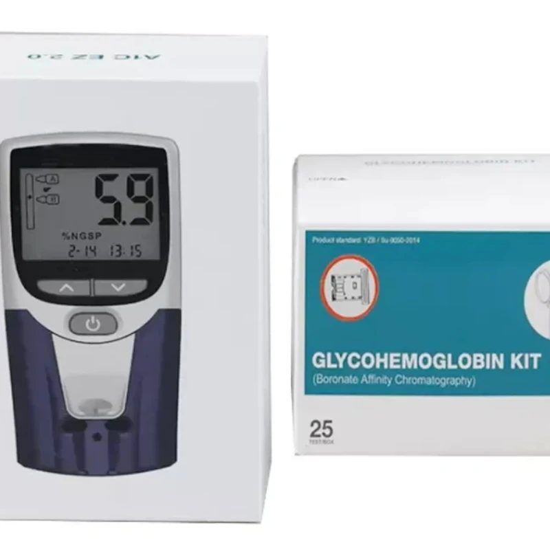 Biohermes Hba1c Meter Hemoglobin A1c Analyzer With A1c Test Kit Blood Group Testing Equipment Glucose Test Strips Sugar Test