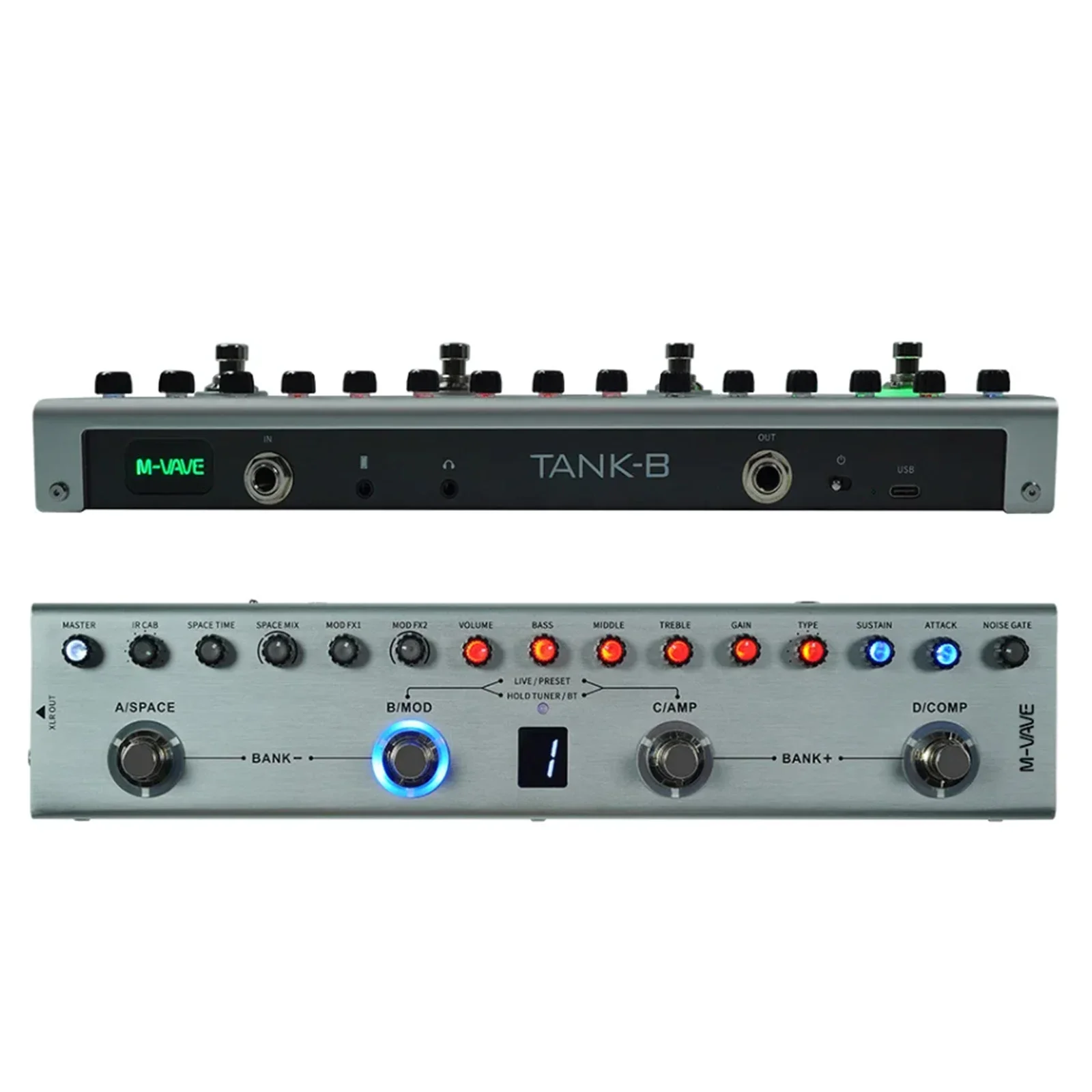 pedal-de-bajo-m-vave-tank-b-con-8-ranuras-para-cabina-de-ir-carga-de-respuesta-de-impulso-personalizada-9-preamplificadores-xlr-out-daw-aplicacion-software-de-edicion