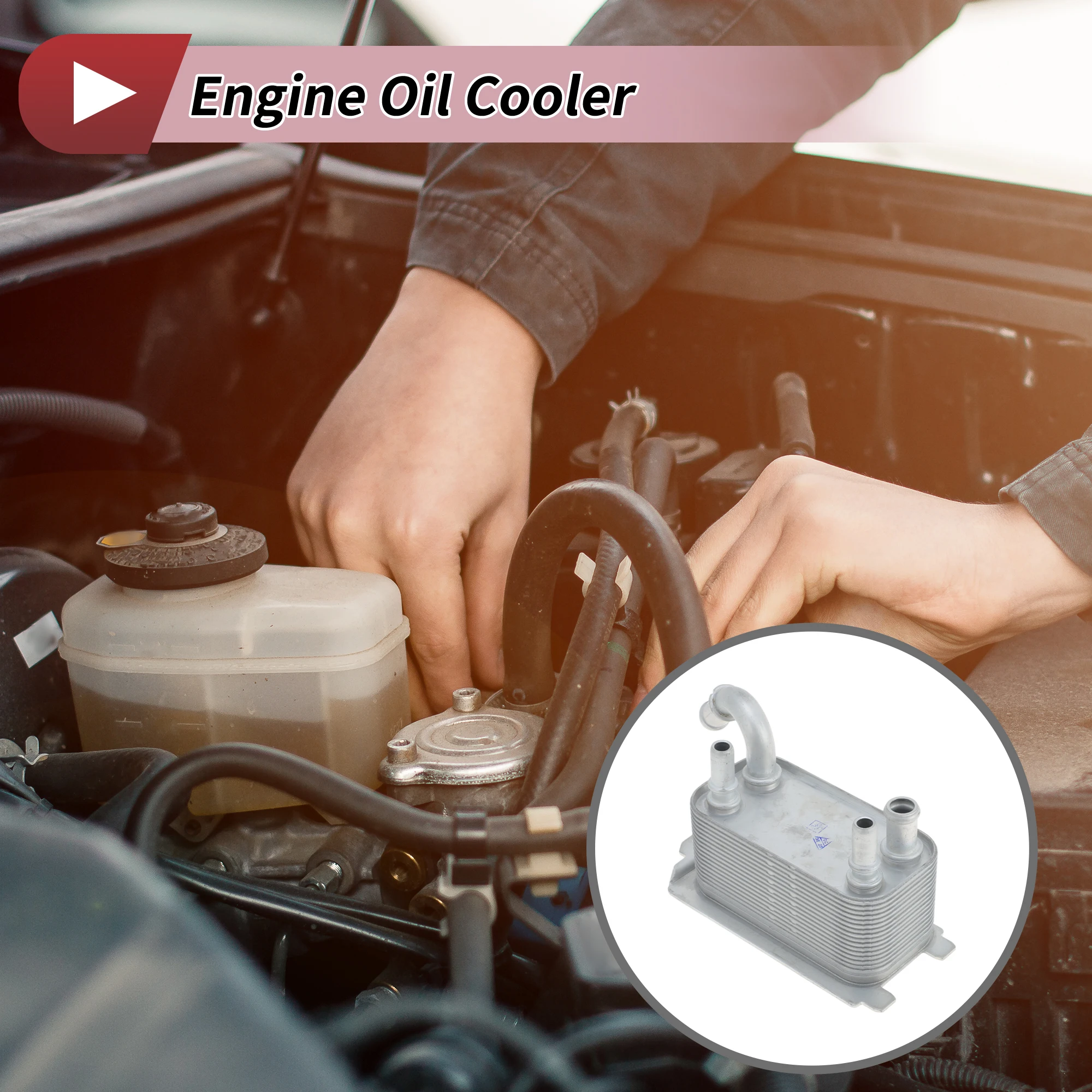 

Масляный радиатор двигателя UXCELL для Volvo S80 2008-2013 No 6G917A095/30792231 Trans Cooler