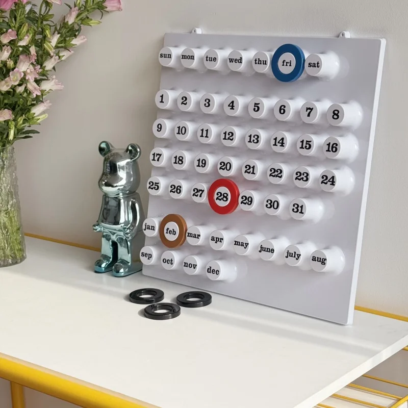 Creative Perpetual Calendar Ring Date Wall Decor Home Decor Inspired Unique Date Marker Wall Art