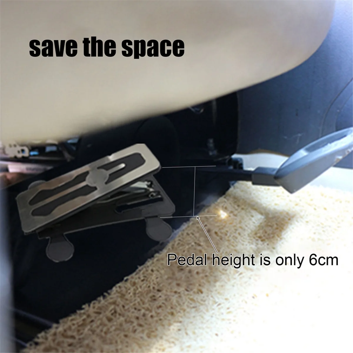 Juego de frenos universales de doble freno para pasajero de coche, juego de pedales de freno de entrenamiento Ed para conductores de estudiantes de escuela, L49A