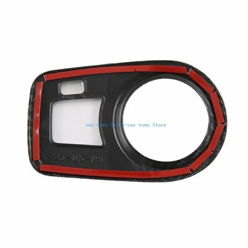 RXJE متوافقة مع MG4 EV2022-2024 مفاتيح المصابيح الأمامية السيارة تغطية تقليم ملصقات التزيين الداخلية ألياف الكربون ABS #3