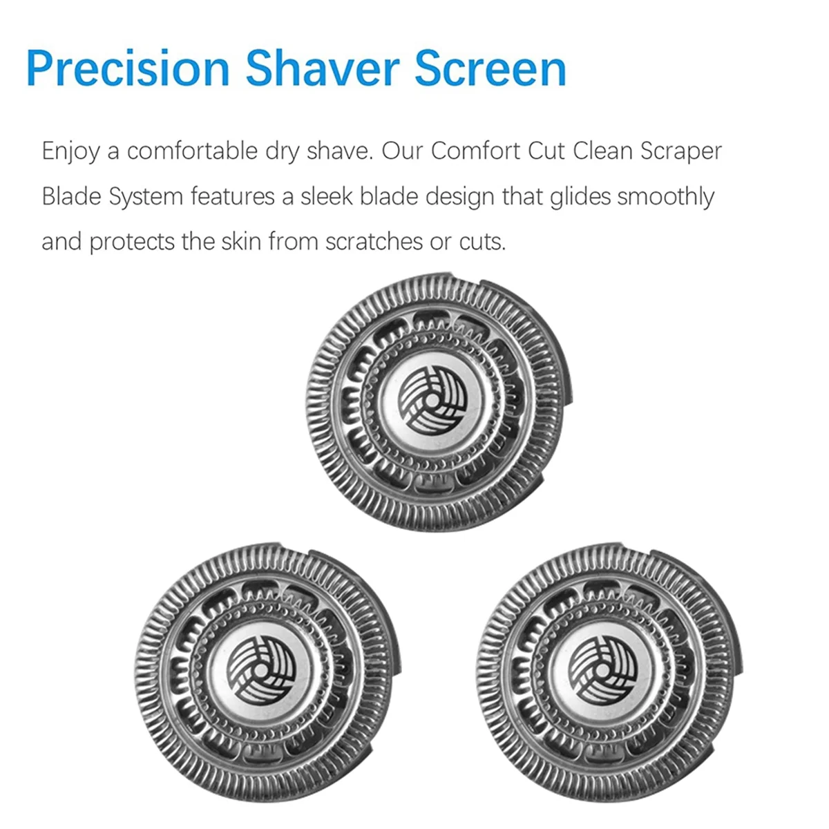 ร้อน 3 ชิ้นเครื่องโกนหนวด SH90 หัวเปลี่ยนสําหรับเครื่องโกนหนวด Philips S9000 S9011 S9021 S9031 S9041 มีดโกนใบมีดตัดหัวมีดสุทธิ