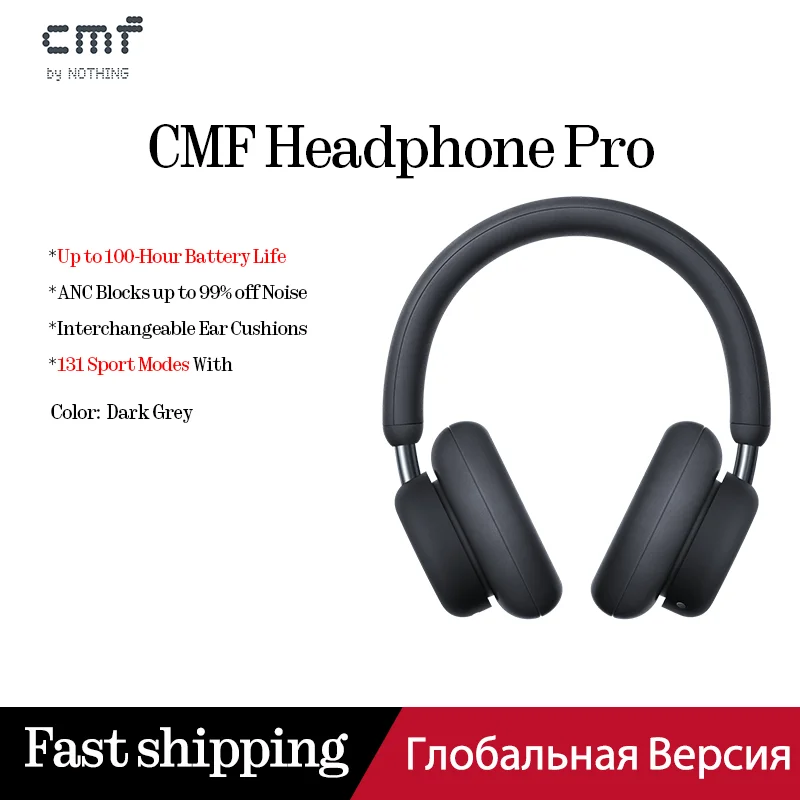 CMF Headphone Pro Up to 100-Hour Battery Life ANC Blocks up to 99% off Noise