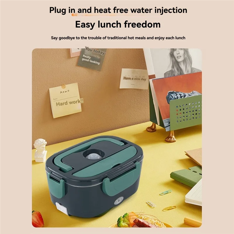 الترويج! 1.5 لتر صندوق الغداء الكهربائي جهاز تسخين الطعام المحمولة سخان الطعام للسيارة أو المنزل مانعة للتسرب الغداء التدفئة الميكروويف الاتحاد الأوروبي التوصيل