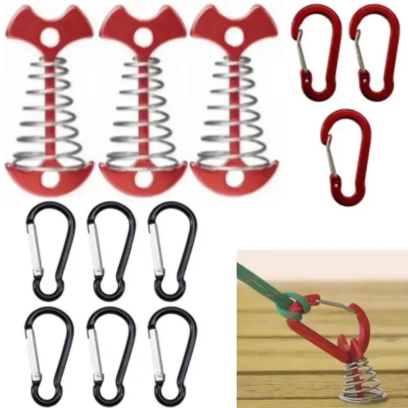 Camping Azit Camping Ago Long-type Squid Deck Pack 12PCS Caraviner 12PCS Carabiner Set 롱타입 피쉬 데크팩 10종 세트